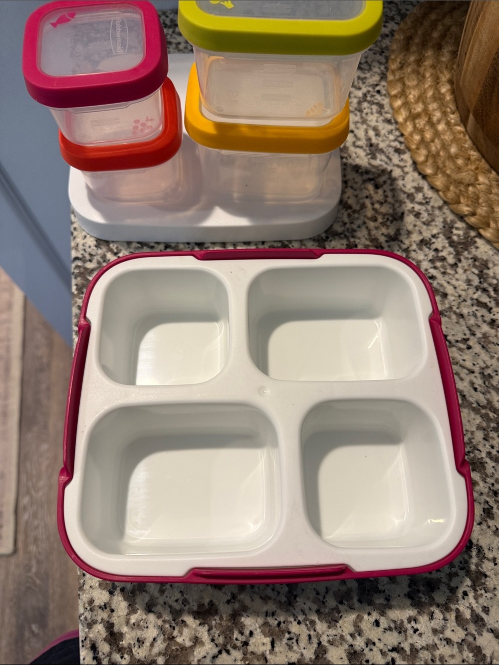 Colorful Food Storage Set - 4 Mini Containers - Picture 10 of 11